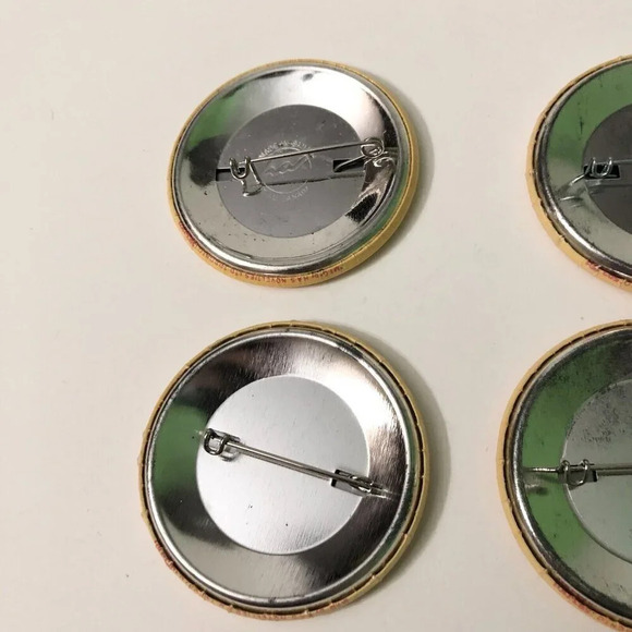 Vintage Lot of 4 McDonalds Celebrated Birthday Button Pin Collectible Pinback - Picture 8 of 8